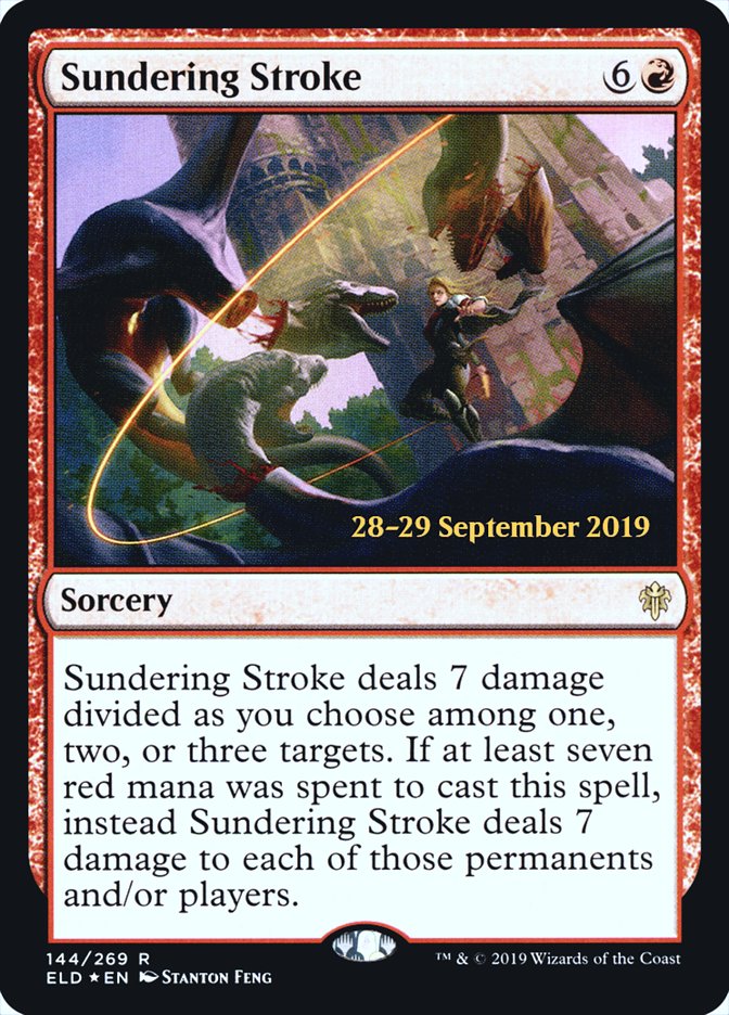 Sundering Stroke  [Throne of Eldraine Prerelease Promos] | North Game Den