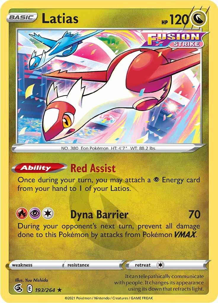 Latias (193/264) [Sword & Shield: Fusion Strike] | North Game Den