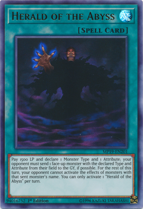Herald of the Abyss [MP19-EN201] Ultra Rare | North Game Den