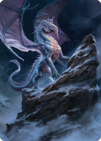 Ancient Silver Dragon Art Card (06) [Commander Legends: Battle for Baldur's Gate Art Series] | North Game Den