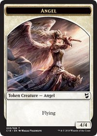 Angel // Soldier Double-sided Token [Commander 2018 Tokens] | North Game Den