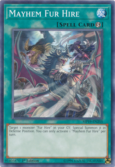 Mayhem Fur Hire [MP19-EN255] Common | North Game Den