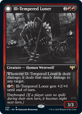Ill-Tempered Loner // Howlpack Avenger [Innistrad: Double Feature] | North Game Den