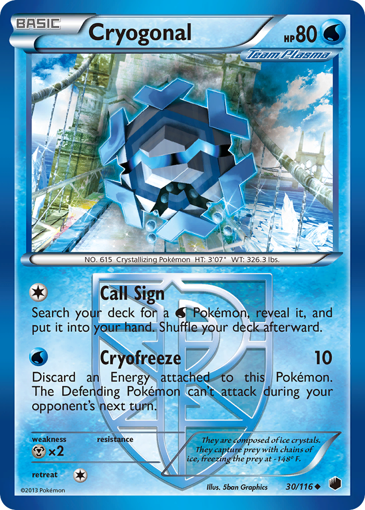 Cryogonal (30/116) [Black & White: Plasma Freeze] | North Game Den