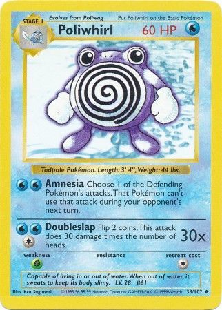 Poliwhirl (38/102) [Base Set Shadowless Unlimited] | North Game Den