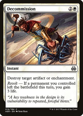 Decommission [Aether Revolt] | North Game Den
