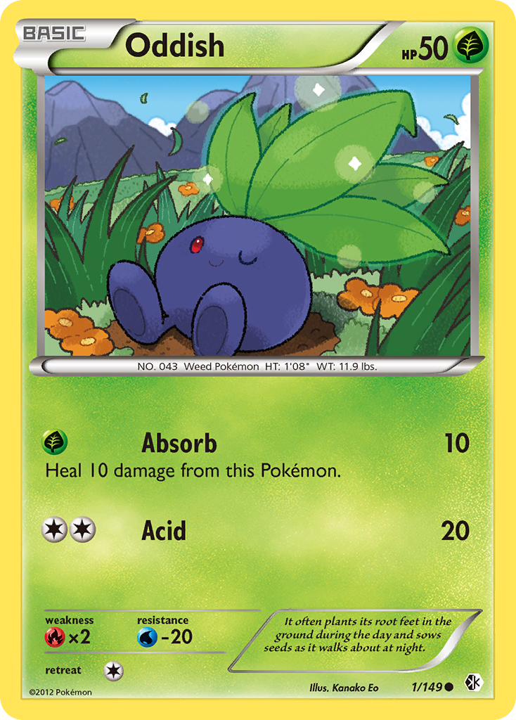 Oddish (1/149) [Black & White: Boundaries Crossed] | North Game Den