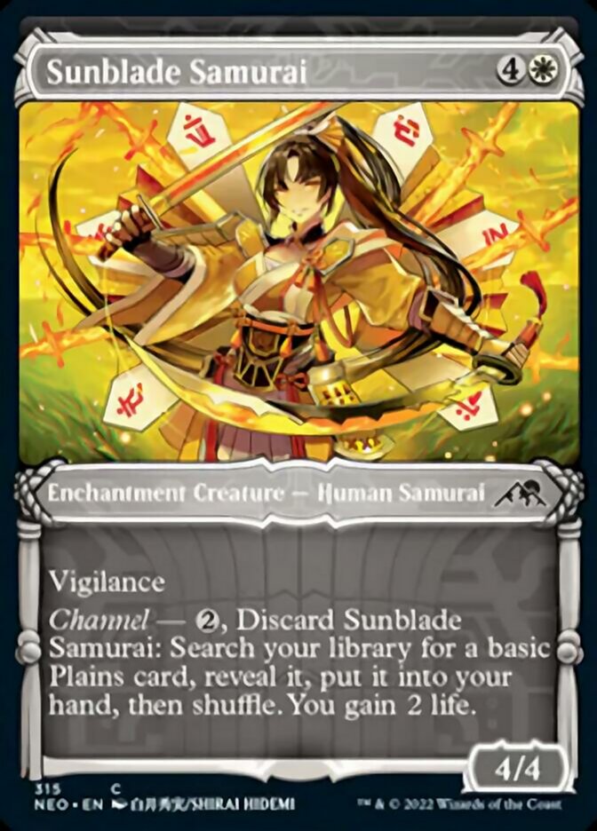 Sunblade Samurai (Showcase Samurai) [Kamigawa: Neon Dynasty] | North Game Den