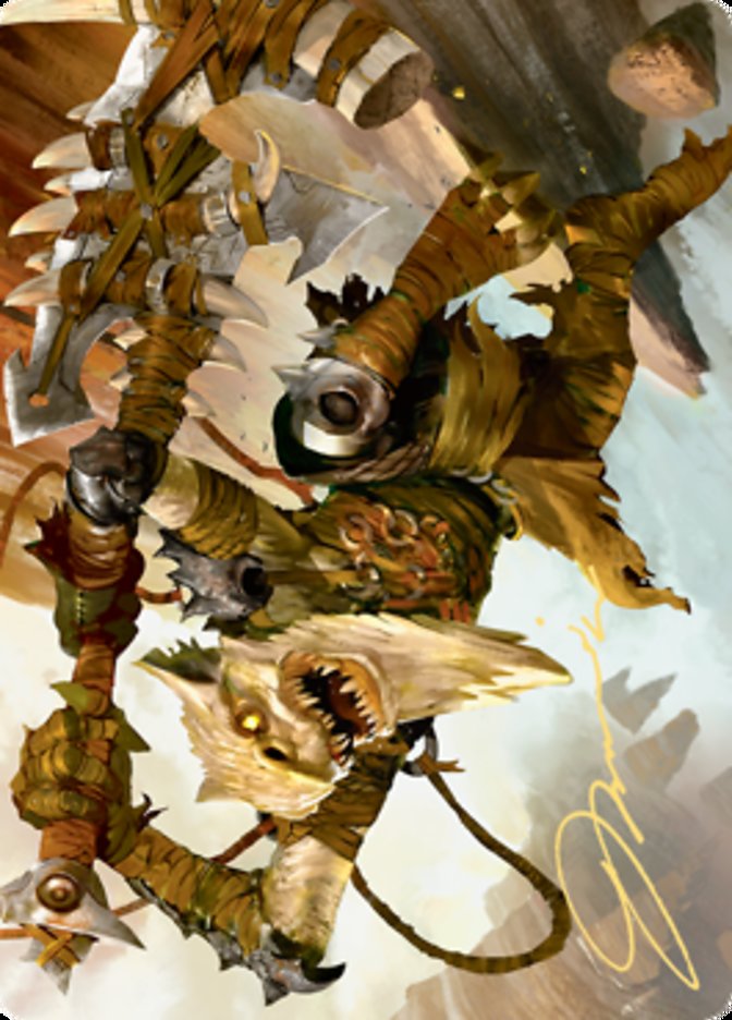 Teeterpeak Ambusher Art Card (Gold-Stamped Signature) [Zendikar Rising Art Series] | North Game Den