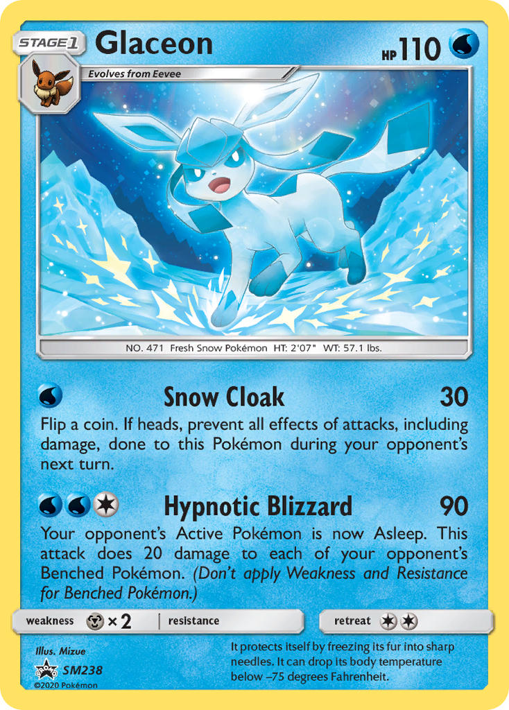 Glaceon (SM238) [Sun & Moon: Black Star Promos] | North Game Den