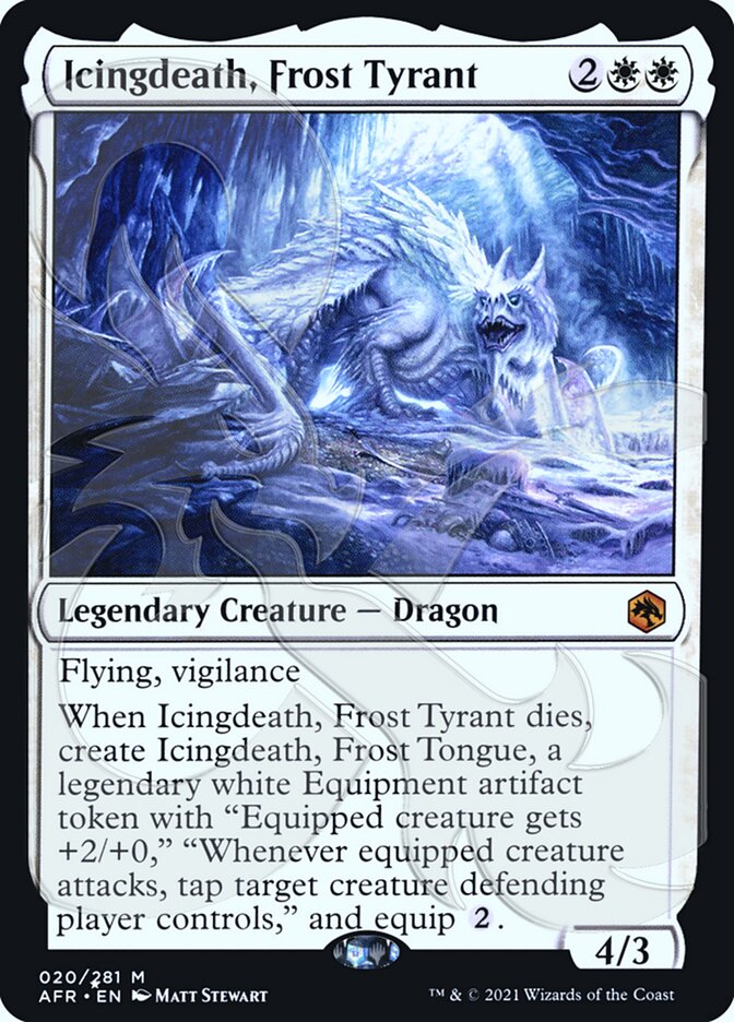 Icingdeath, Frost Tyrant (Ampersand Promo) [Dungeons & Dragons: Adventures in the Forgotten Realms Promos] | North Game Den