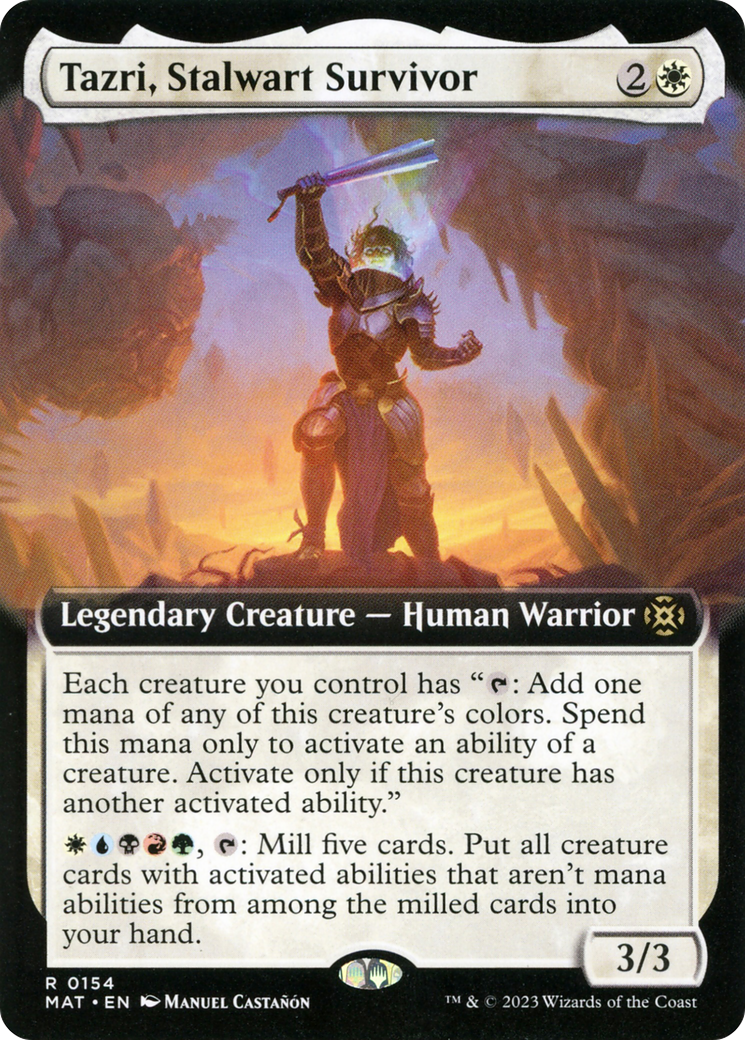 Tazri, Stalwart Survivor (Extended Art) [March of the Machine: The Aftermath] | North Game Den