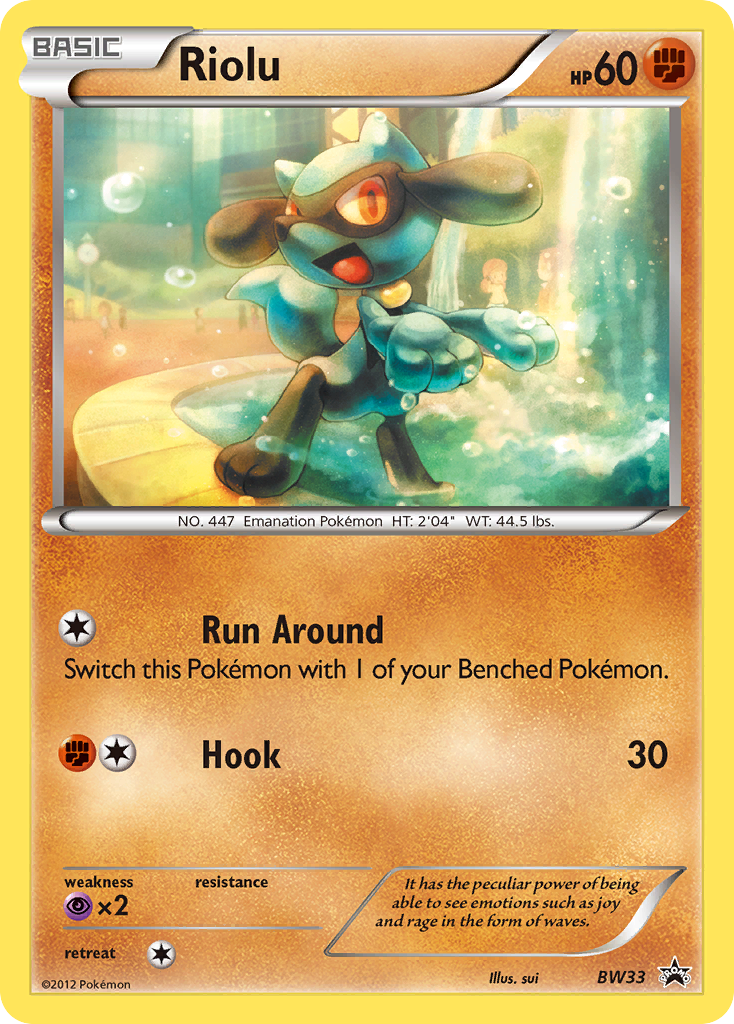 Riolu (BW33) [Black & White: Black Star Promos] | North Game Den