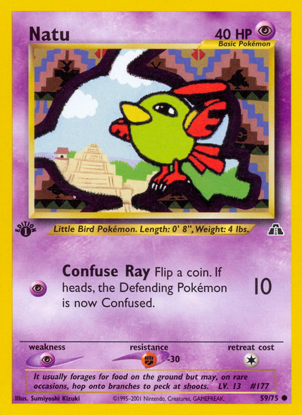 Natu (59/75) [Neo Discovery 1st Edition] | North Game Den