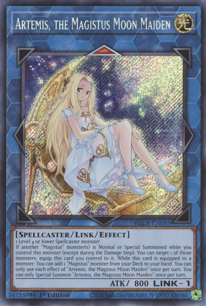 Artemis, the Magistus Moon Maiden [BLCR-EN095] Secret Rare | North Game Den