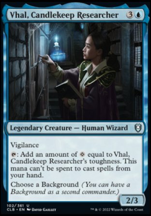 Vhal, Candlekeep Researcher [Commander Legends: Battle for Baldur's Gate] | North Game Den