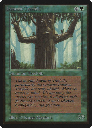 Ironroot Treefolk [Limited Edition Beta] | North Game Den