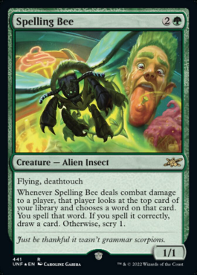 Spelling Bee (Galaxy Foil) [Unfinity] | North Game Den