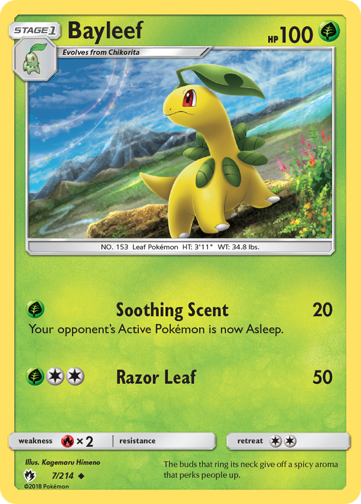 Bayleef (7/214) [Sun & Moon: Lost Thunder] | North Game Den