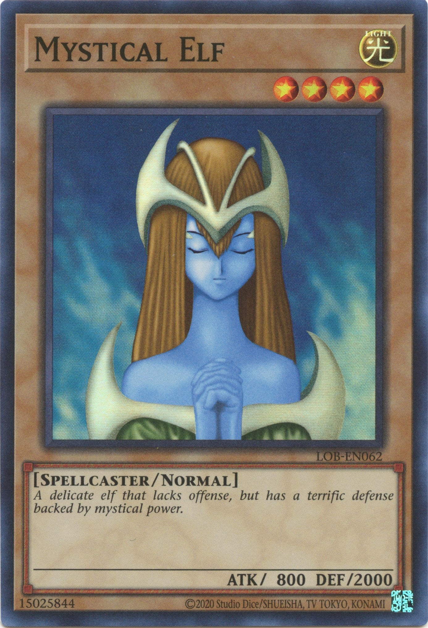 Mystical Elf (25th Anniversary) [LOB-EN062] Super Rare | North Game Den