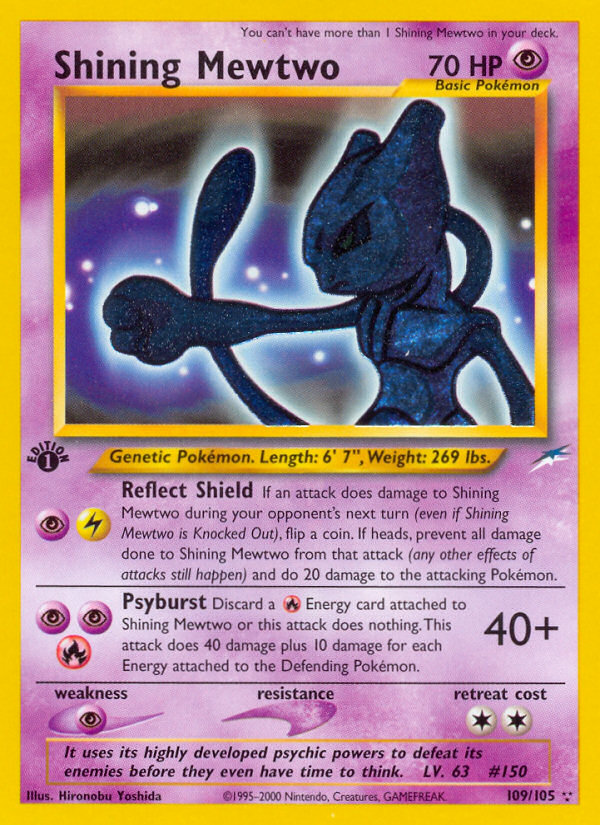 Shining Mewtwo (109/105) [Neo Destiny 1st Edition] | North Game Den