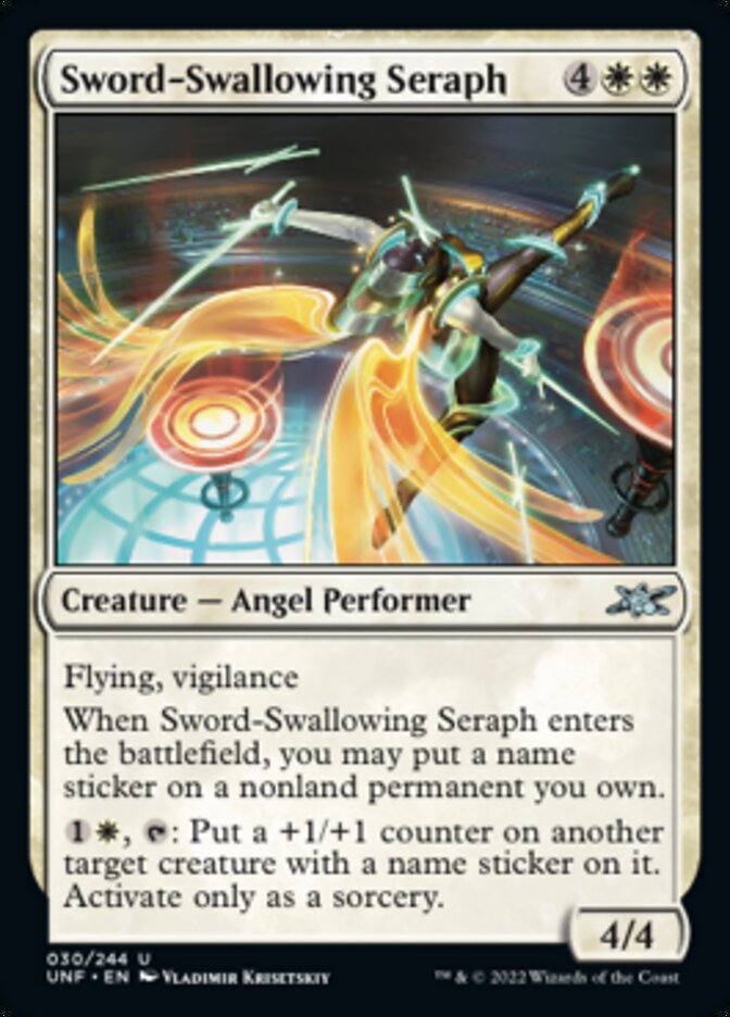 Sword-Swallowing Seraph [Unfinity] | North Game Den