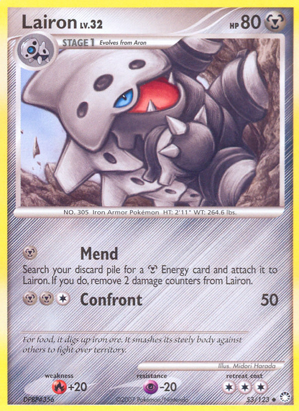 Lairon (53/123) [Diamond & Pearl: Mysterious Treasures] | North Game Den