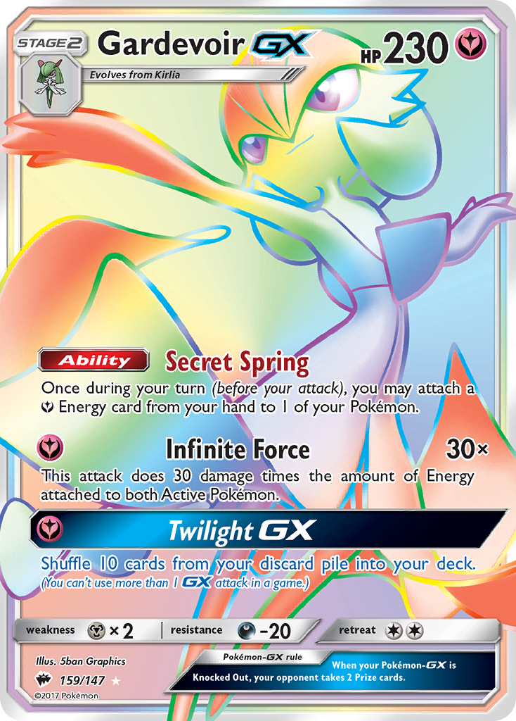 Gardevoir GX (159/147) [Sun & Moon: Burning Shadows] | North Game Den