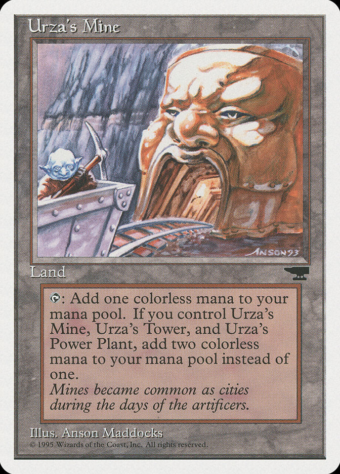 Urza's Mine (Mine Cart Entering Mouth) [Chronicles] | North Game Den