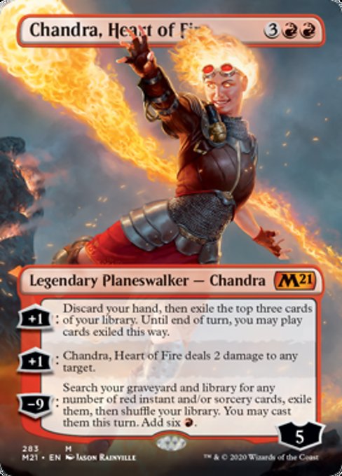 Chandra, Heart of Fire (Borderless) [Core Set 2021] | North Game Den