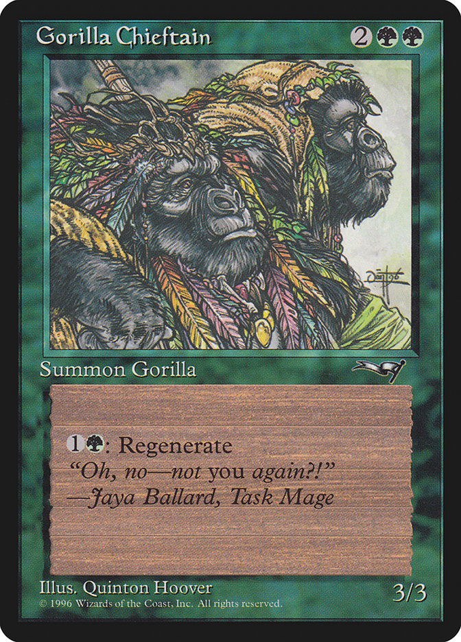 Gorilla Chieftain (Two Gorilla Art) [Alliances] | North Game Den