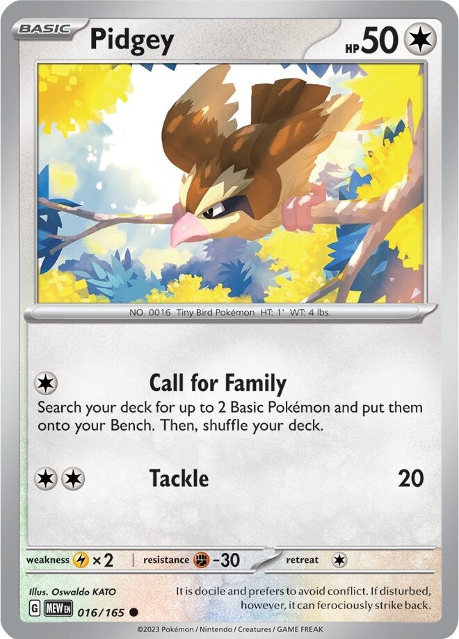 Pidgey (016/165) [Scarlet & Violet: 151] | North Game Den