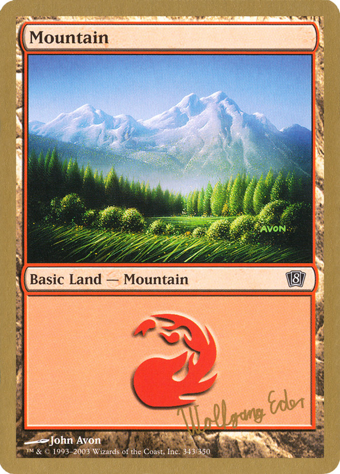 Mountain (we343) (Wolfgang Eder) [World Championship Decks 2003] | North Game Den