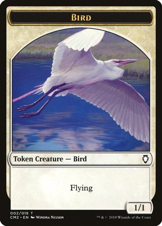 Bird Token [Commander Anthology Volume II Tokens] | North Game Den