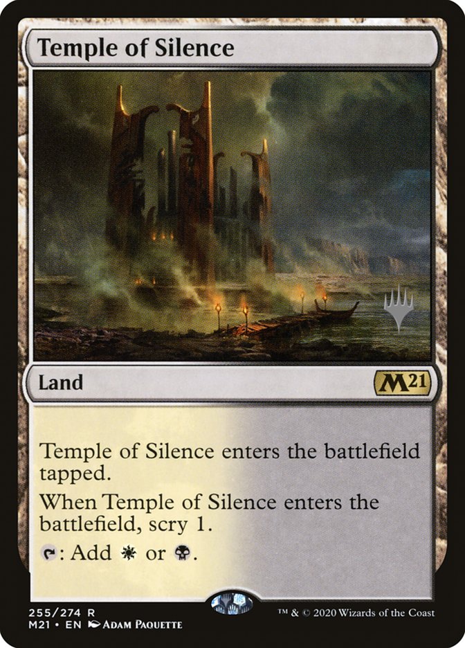 Temple of Silence (Promo Pack) [Core Set 2021 Promos] | North Game Den