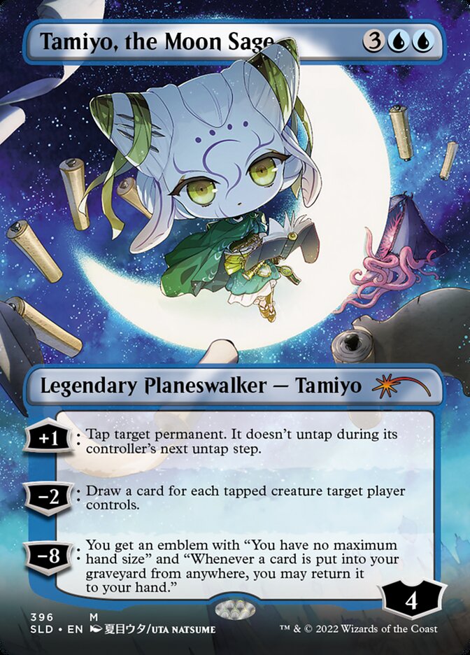 Tamiyo, the Moon Sage (Borderless) [Secret Lair Drop Series] | North Game Den