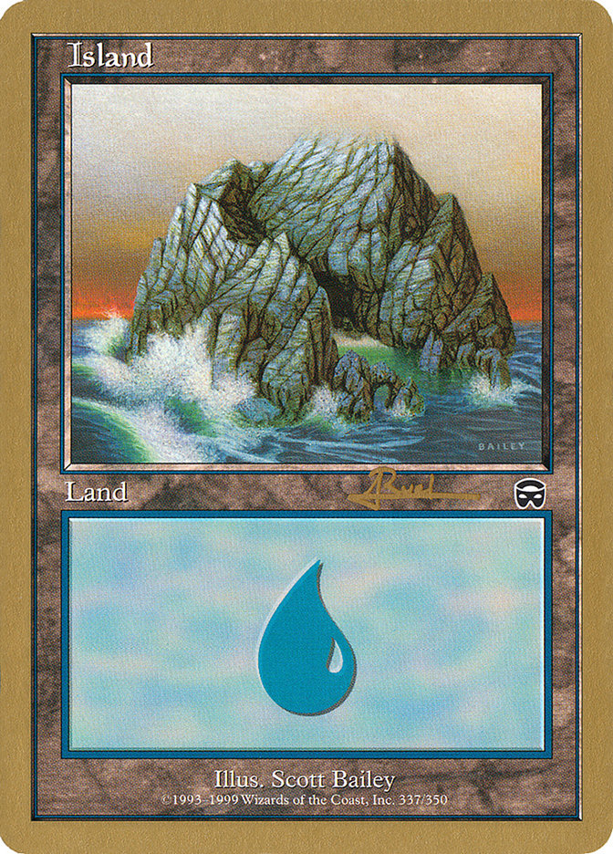 Island (ar337) (Antoine Ruel) [World Championship Decks 2001] | North Game Den