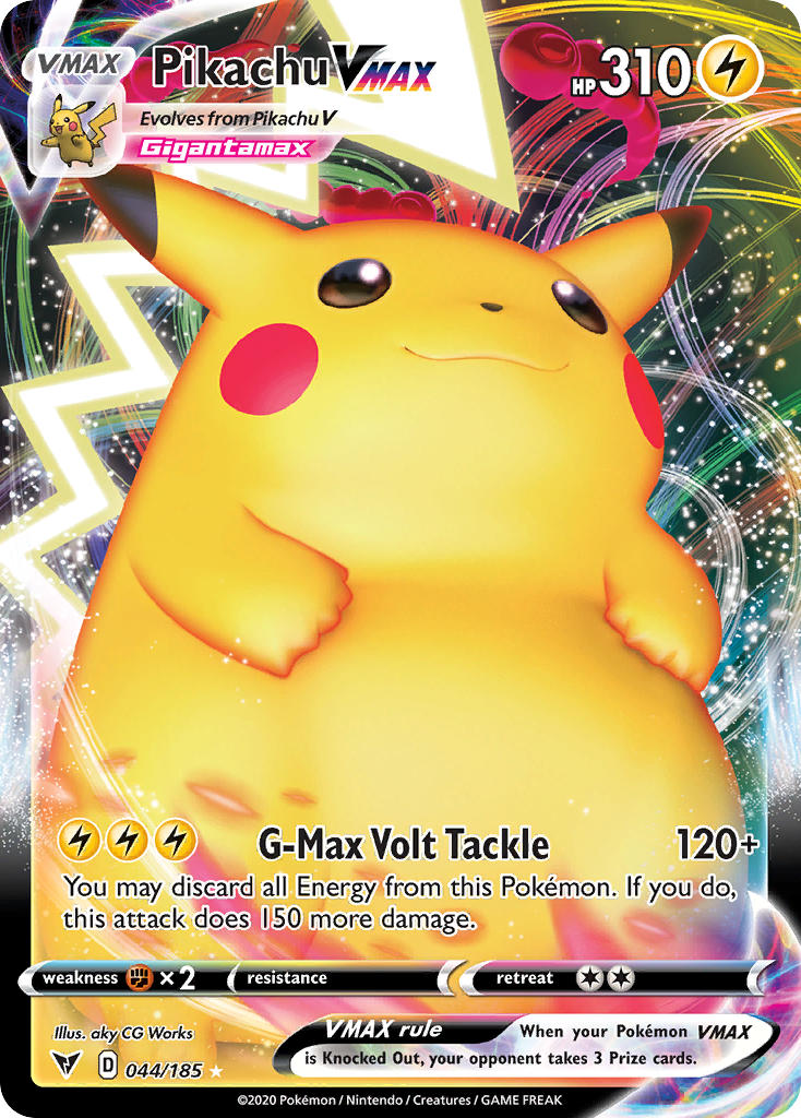 Pikachu VMAX (044/185) [Sword & Shield: Vivid Voltage] | North Game Den