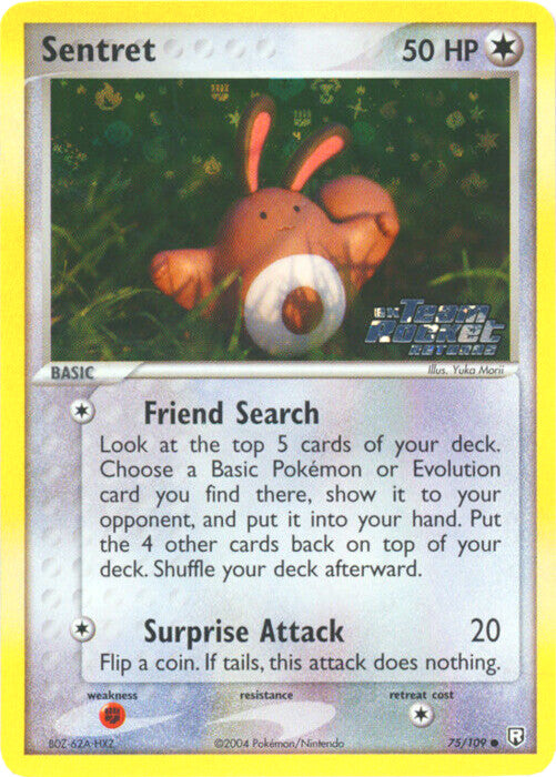 Sentret (75/109) (Stamped) [EX: Team Rocket Returns] | North Game Den