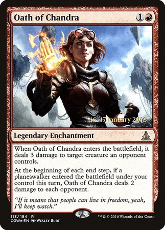 Oath of Chandra [Oath of the Gatewatch Promos] | North Game Den