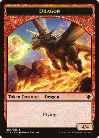 Dragon Token [Dragons of Tarkir Tokens] | North Game Den