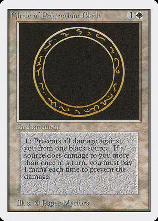 Circle of Protection: Black [Unlimited Edition] | North Game Den