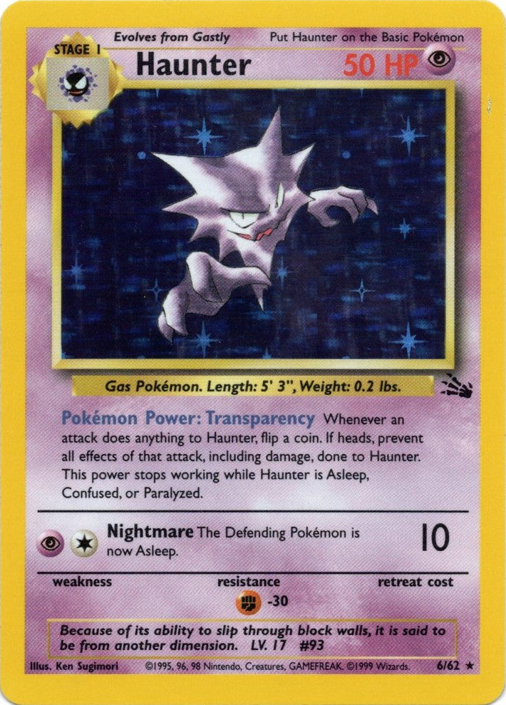 Haunter (6/62) [Fossil Unlimited] | North Game Den