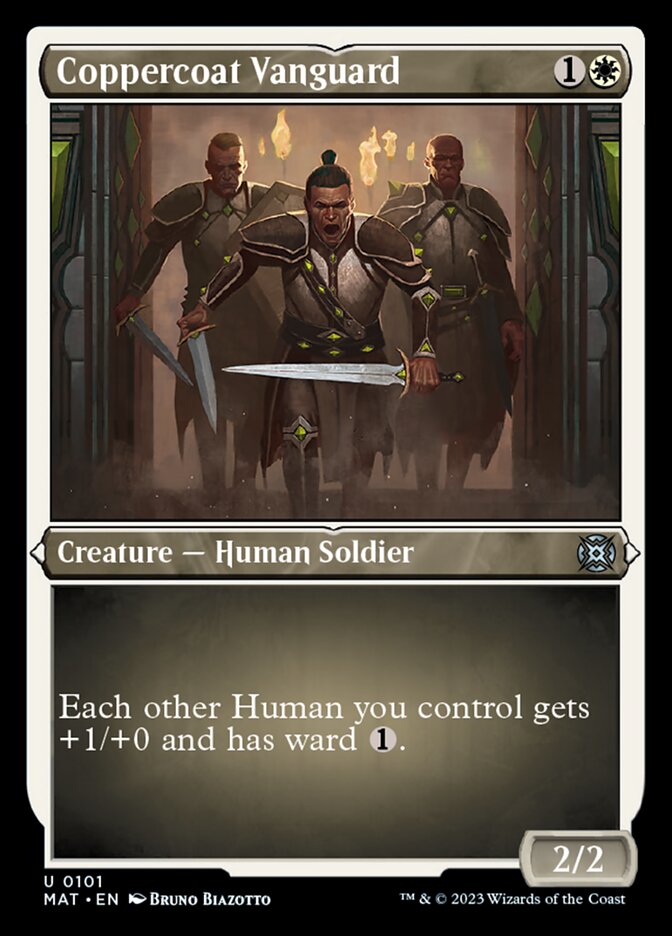 Coppercoat Vanguard (Foil Etched) [March of the Machine: The Aftermath] | North Game Den