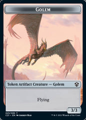 Golem (025) // Thopter Token [Commander 2021 Tokens] | North Game Den