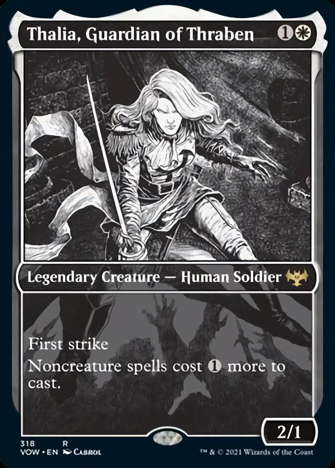 Thalia, Guardian of Thraben (Showcase Eternal Night) [Innistrad: Crimson Vow] | North Game Den