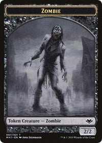 Zombie // Golem Double-Sided Token [Modern Horizons Tokens] | North Game Den