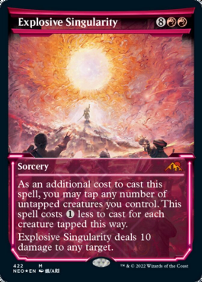 Explosive Singularity (Showcase) (Foil Etched) [Kamigawa: Neon Dynasty] | North Game Den