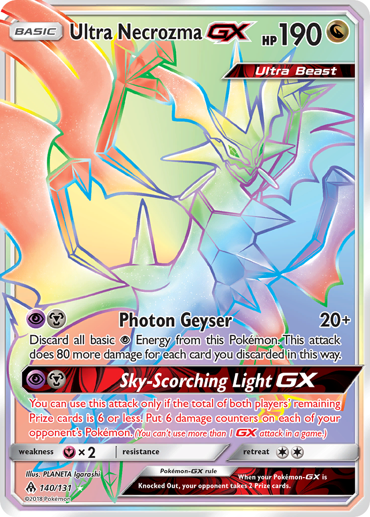 Ultra Necrozma GX (140/131) [Sun & Moon: Forbidden Light] | North Game Den