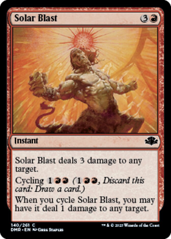 Solar Blast [Dominaria Remastered] | North Game Den